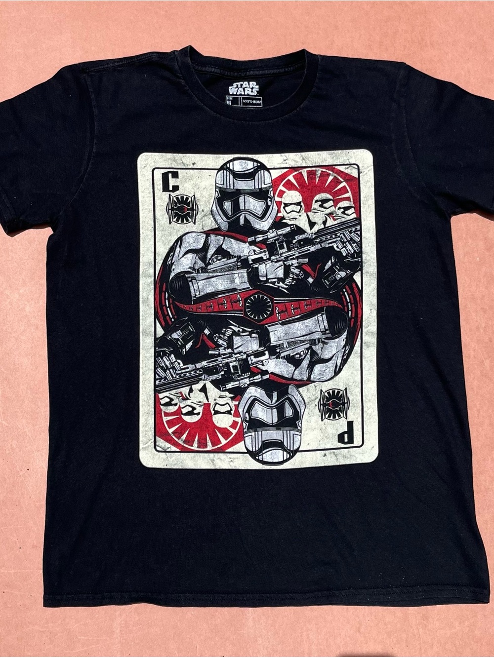 Star Wars Captain Phasma Graphic Tee Men Medium Black Fifth Sun Shirt - Picture 3 of 5